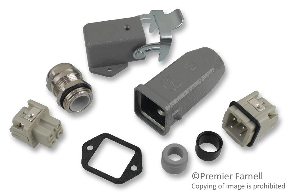 10200030003 RECTANGULAR CONNECTOR KIT, HAN, 3WAY, SC HARTING