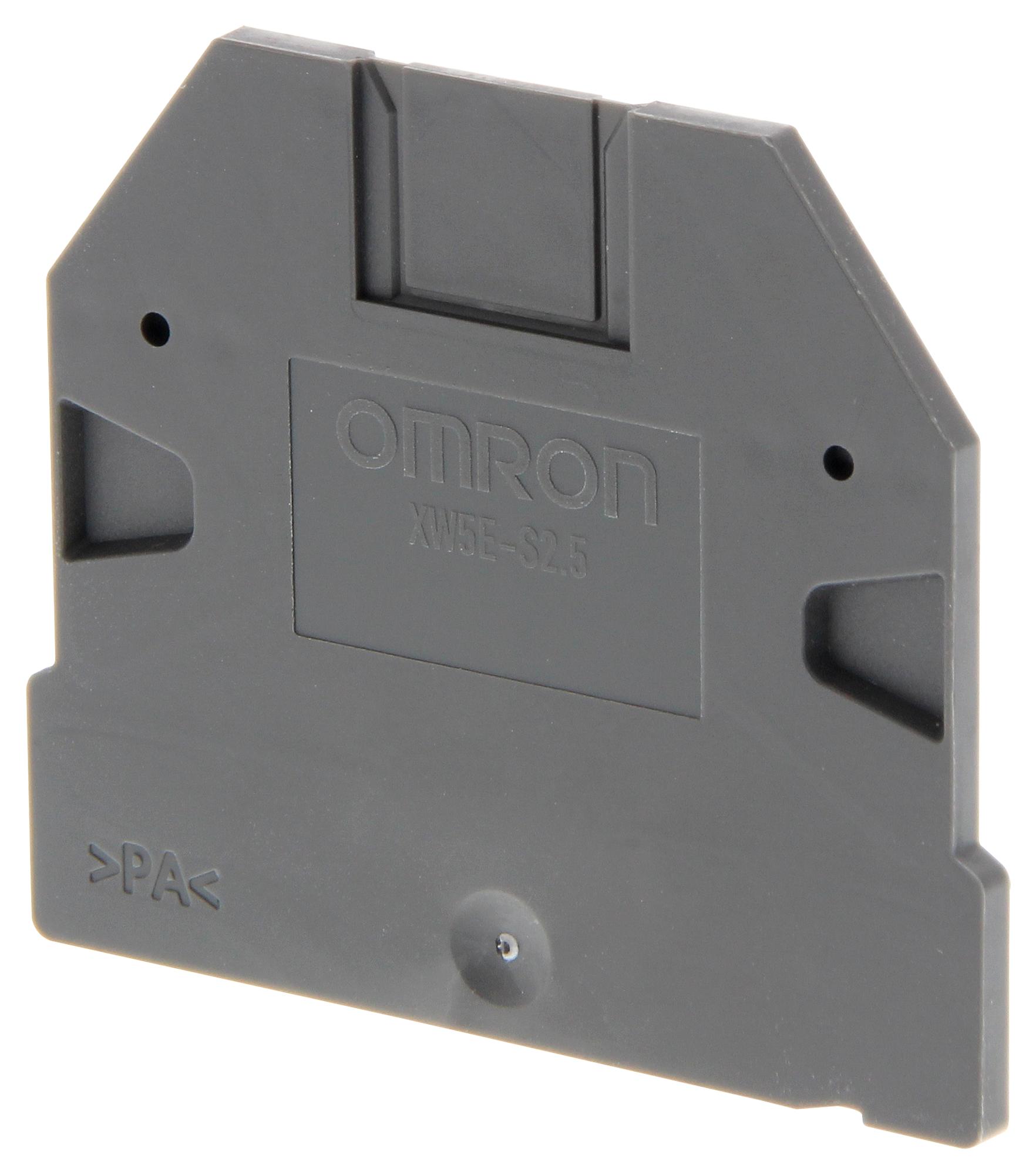 XW5E-S2.5 END COVER, DIN RAIL TERMINAL BLOCK OMRON