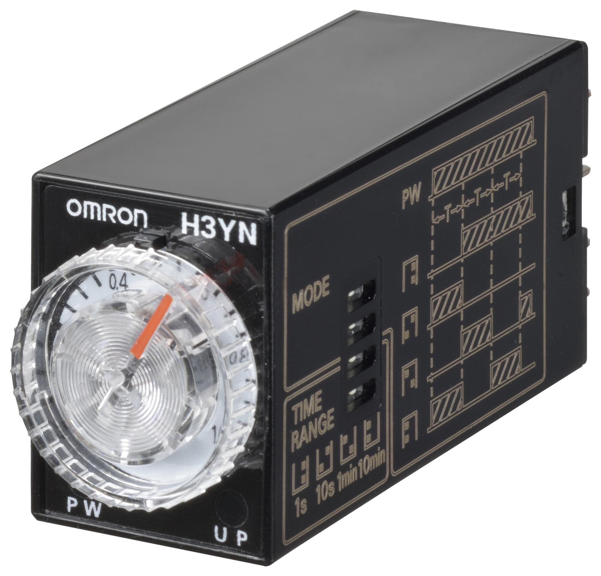 H3YN-2-B AC100-120 MULTIFUNCTION TIMER, 0.1S-10MIN, DPDT OMRON