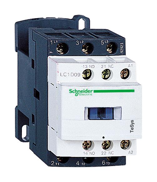 LC1D09FE7 CONTACTOR, 3PST-NO, 115VAC, DIN RAIL SCHNEIDER ELECTRIC