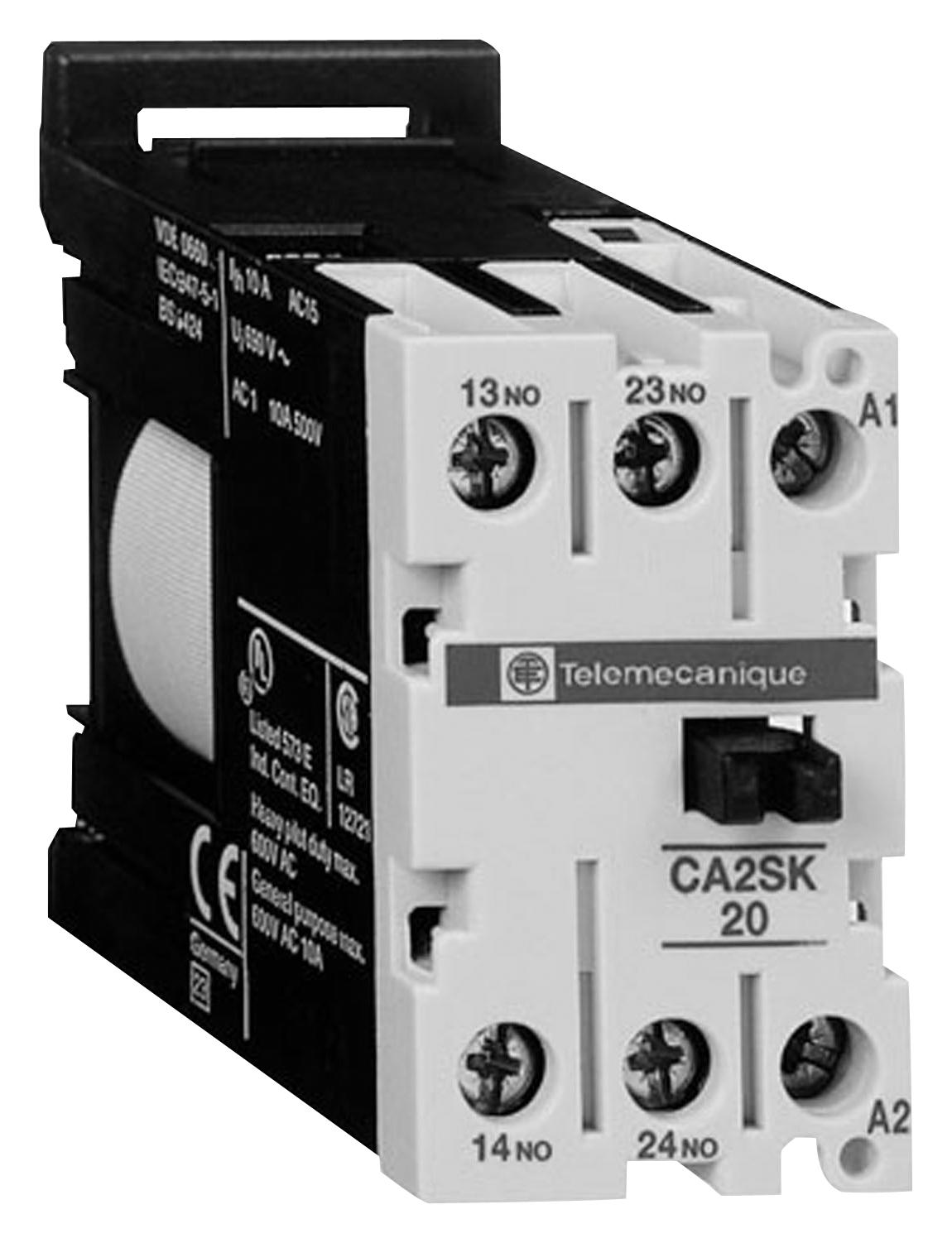 CA2SK20U7 CONTACTOR, DPST-NO, 240V, DINRAIL SCHNEIDER ELECTRIC