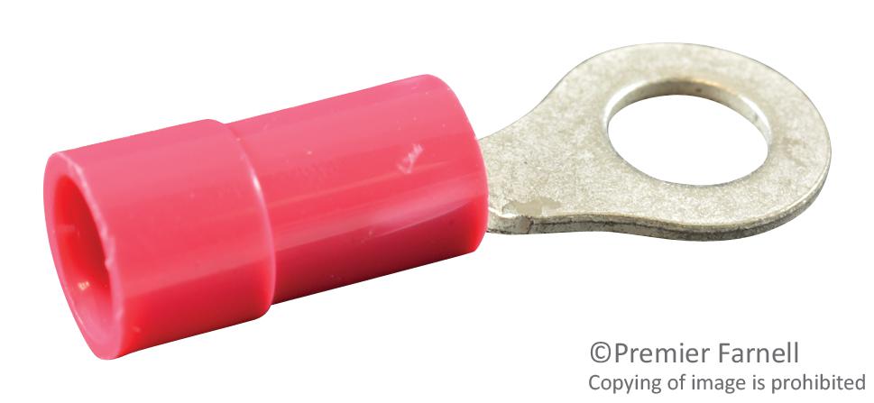 19070-0013 TERMINAL, RING TONGUE, #8, RED, 18AWG MOLEX