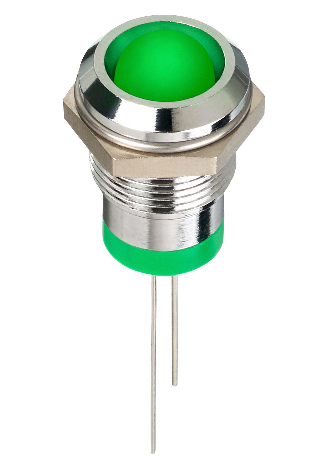 Q12P6CXXG02 LED INDICATOR, PANEL, 12MM, GREEN, 2V APEM