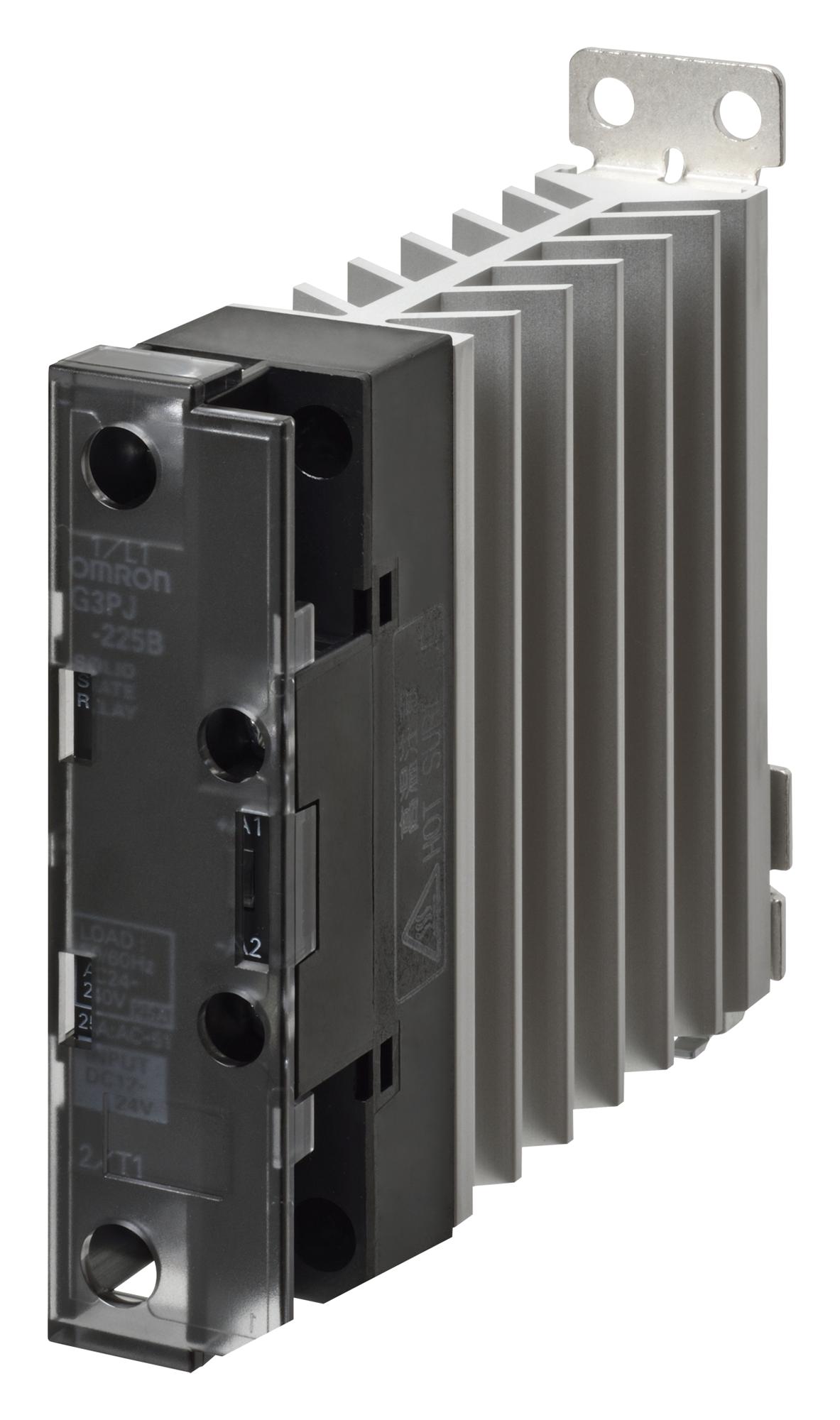 G3PJ-525B DC12-24 SSR, 75-528VAC, 25A, DINRAIL OMRON