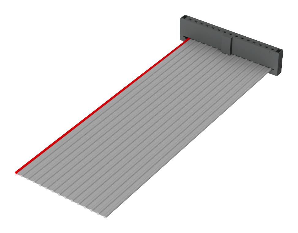 HCSS-20-D-18.00-01-T-N-G CABLE ASSY, 20P, IDC RCPT-RCPT, 457.2MM SAMTEC