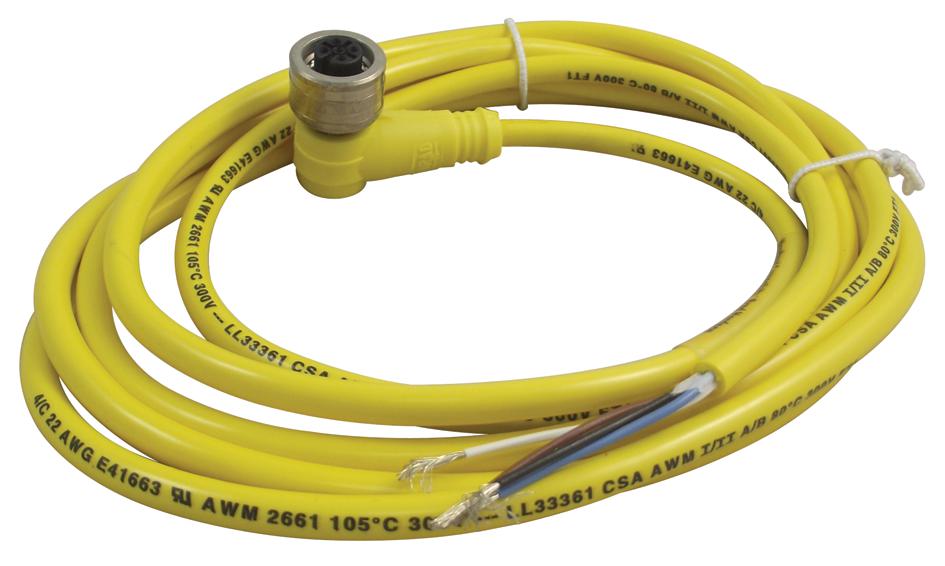 120079-0232 SENSOR CORD, 4P, M12 RCPT-FREE END, 2M MOLEX