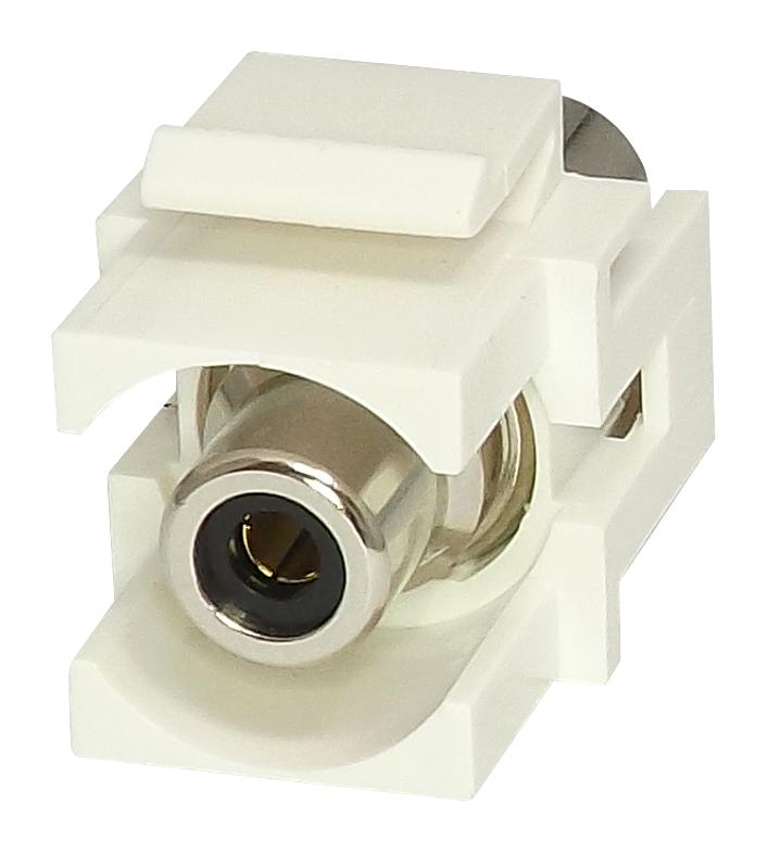 KRCABKWH RCA KEYSTONE COUPLER, RECEPTACLE, WHT TUK
