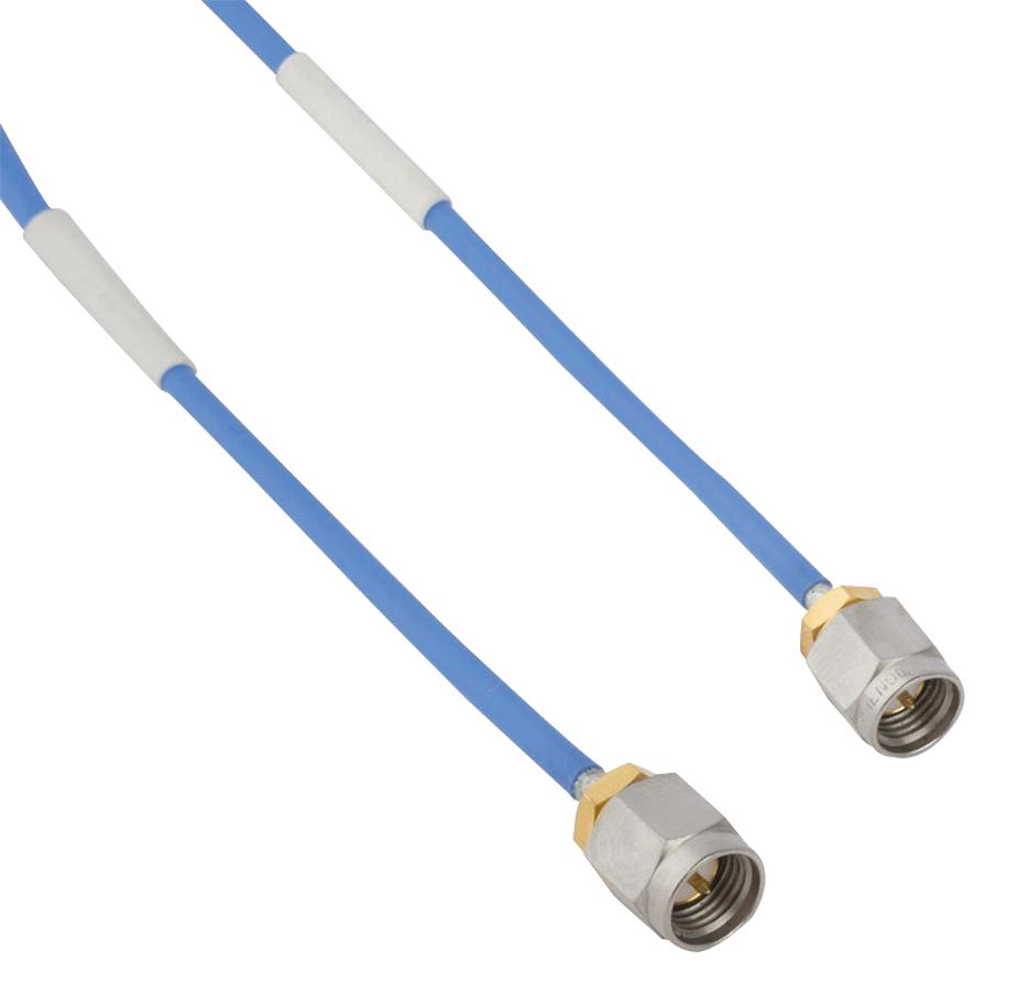 095-902-451M050 RF CABLE ASSEMBLY, SMA STR PLUG, 19.69" AMPHENOL RF