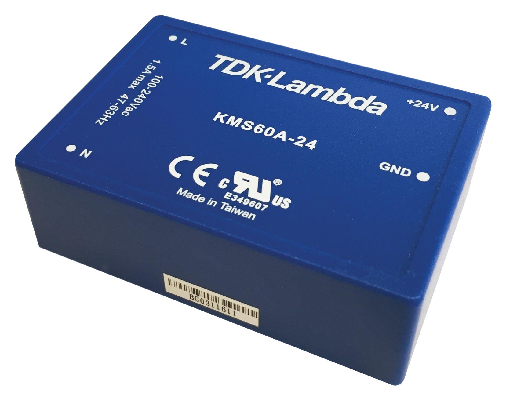 KMS-60A-5 POWER SUPPLY, AC-DC, 5.1V, 10A TDK-LAMBDA