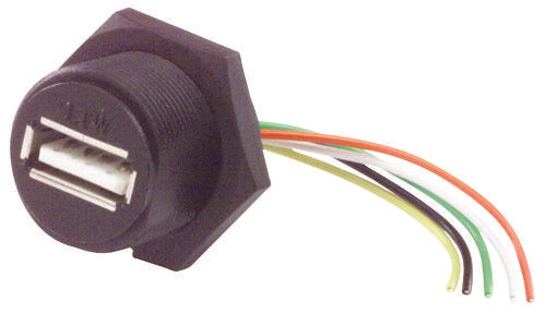 WPUSBAF USB CABLE, TYPE A RCPT-FREE END, 254MM L-COM
