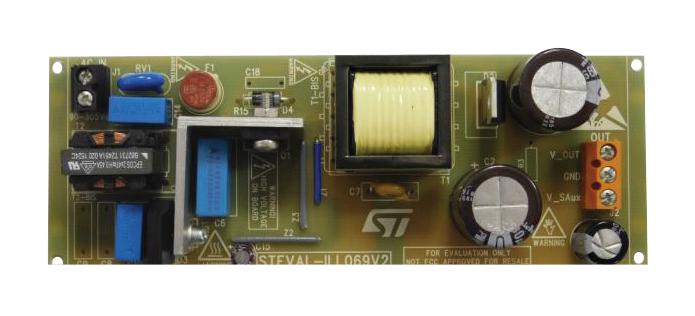 STEVAL-ILL069V2 EVAL BOARD, FLYBACK CONVERTER STMICROELECTRONICS