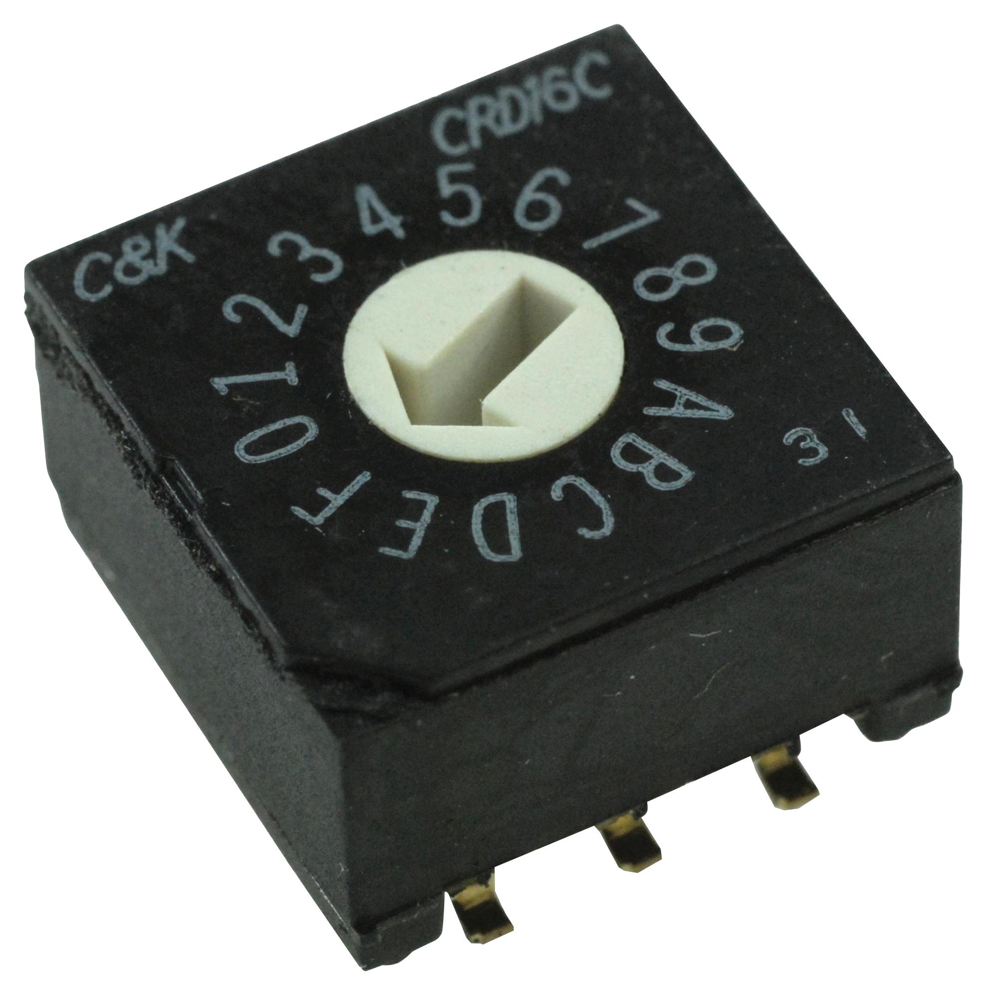 RBM3-16RBVR ROTARY SWITCH, 16 POS, 24VDC, SMD MULTICOMP