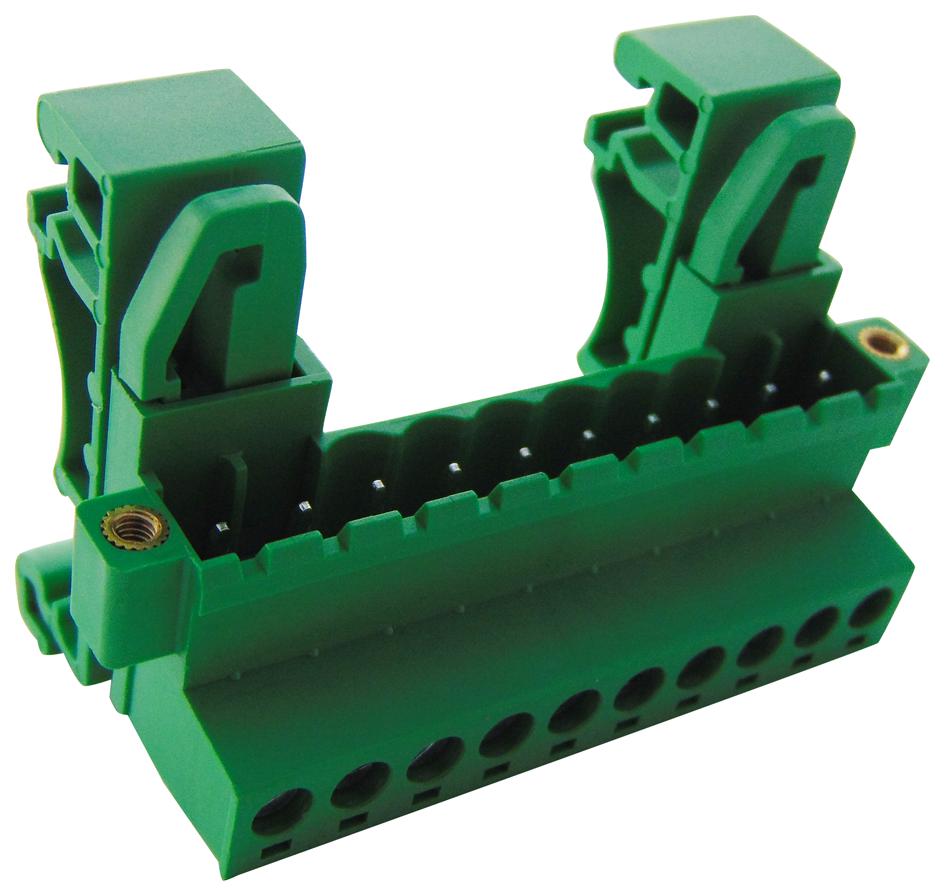 CTBPD96HG/10FL TERMINAL BLOCK, DIN RAIL, 10POS, 14AWG CAMDENBOSS
