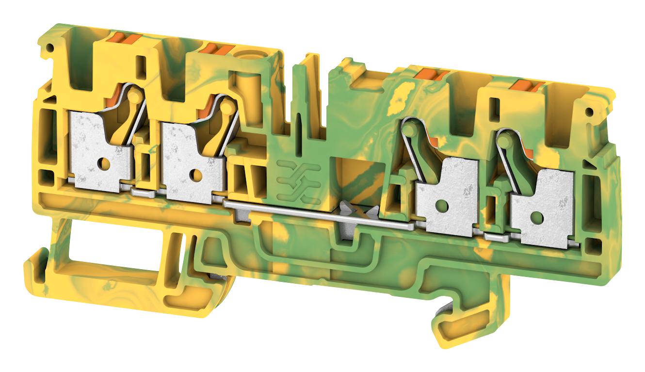 2051560000 TERMINAL BLOCK, DIN RAIL, 4POS, 12AWG WEIDMULLER