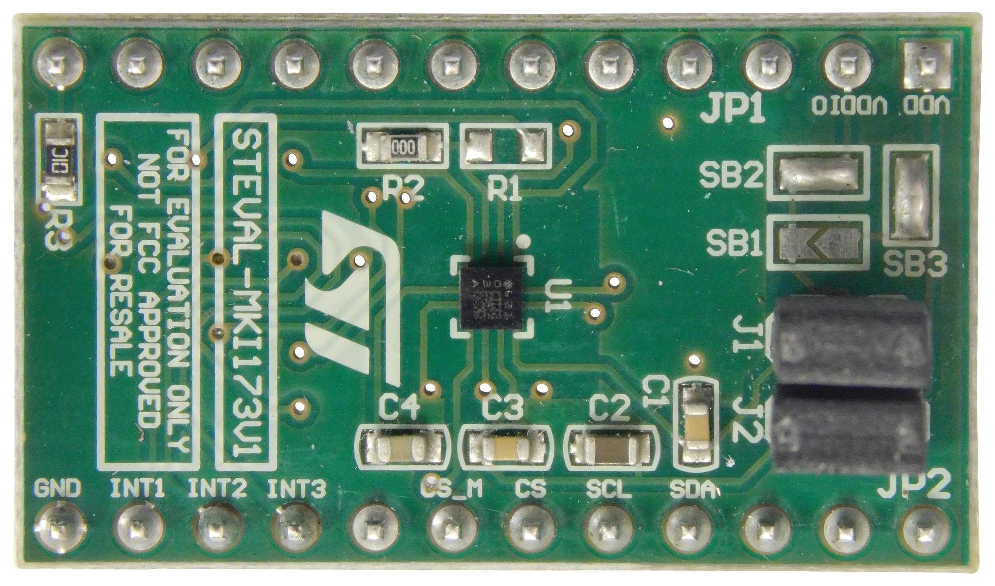 STEVAL-MKI173V1 ADAPTER BRD, 3D ACCELERO & MAGNETOMETER STMICROELECTRONICS