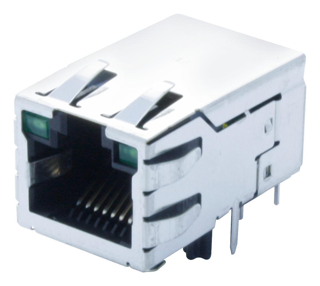 SI-52003-F CONNECTOR, SHLD RJ45, JACK, 8P8C, THT BEL MAGNETIC SOLUTIONS