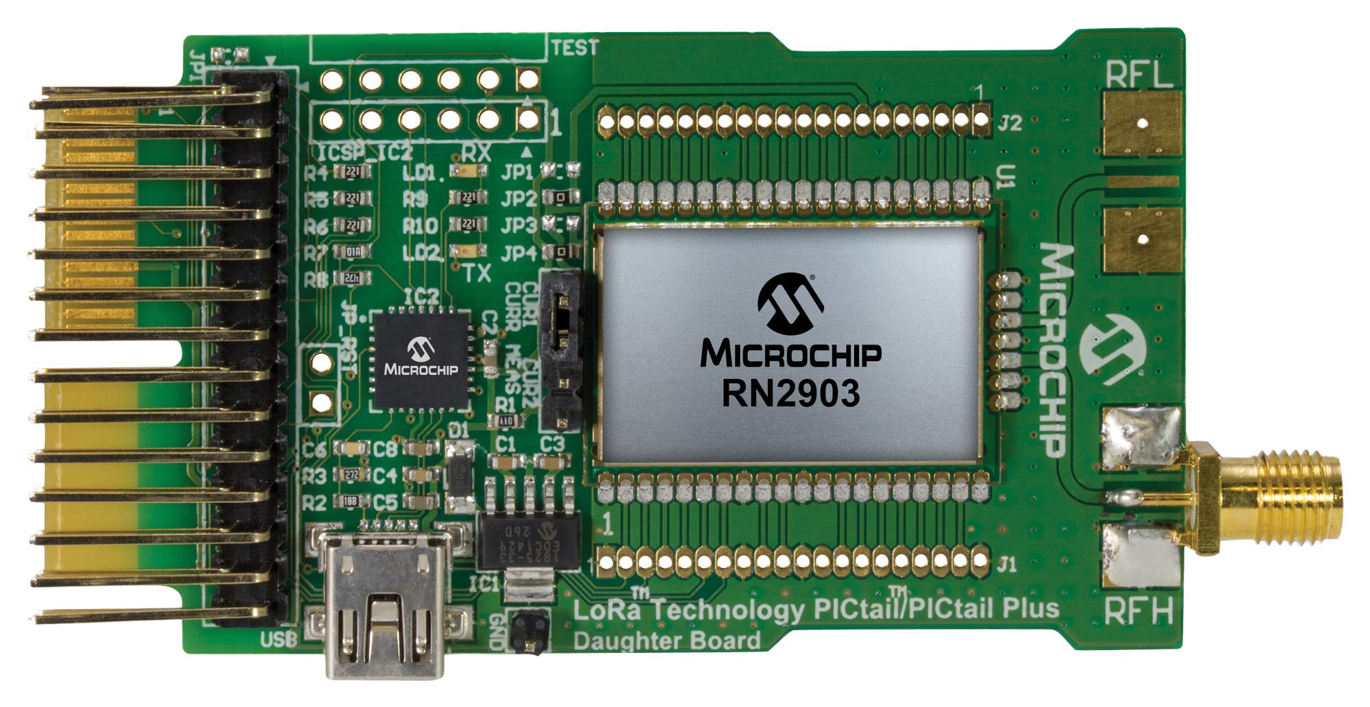 RN-2903-PICTAIL DAUGHTER BOARD, LORA TRANSCEIVER MODULE MICROCHIP