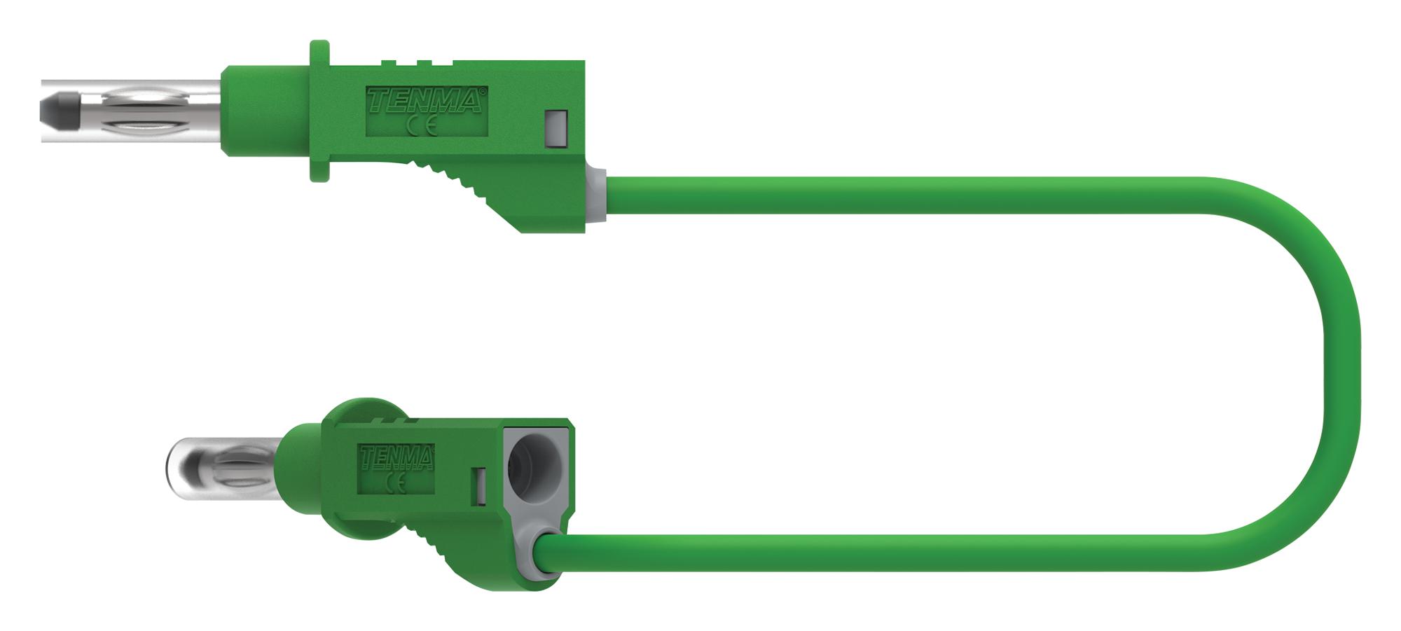 76-1322 TEST LEAD, GREEN, 1M, 600V, 36A TENMA