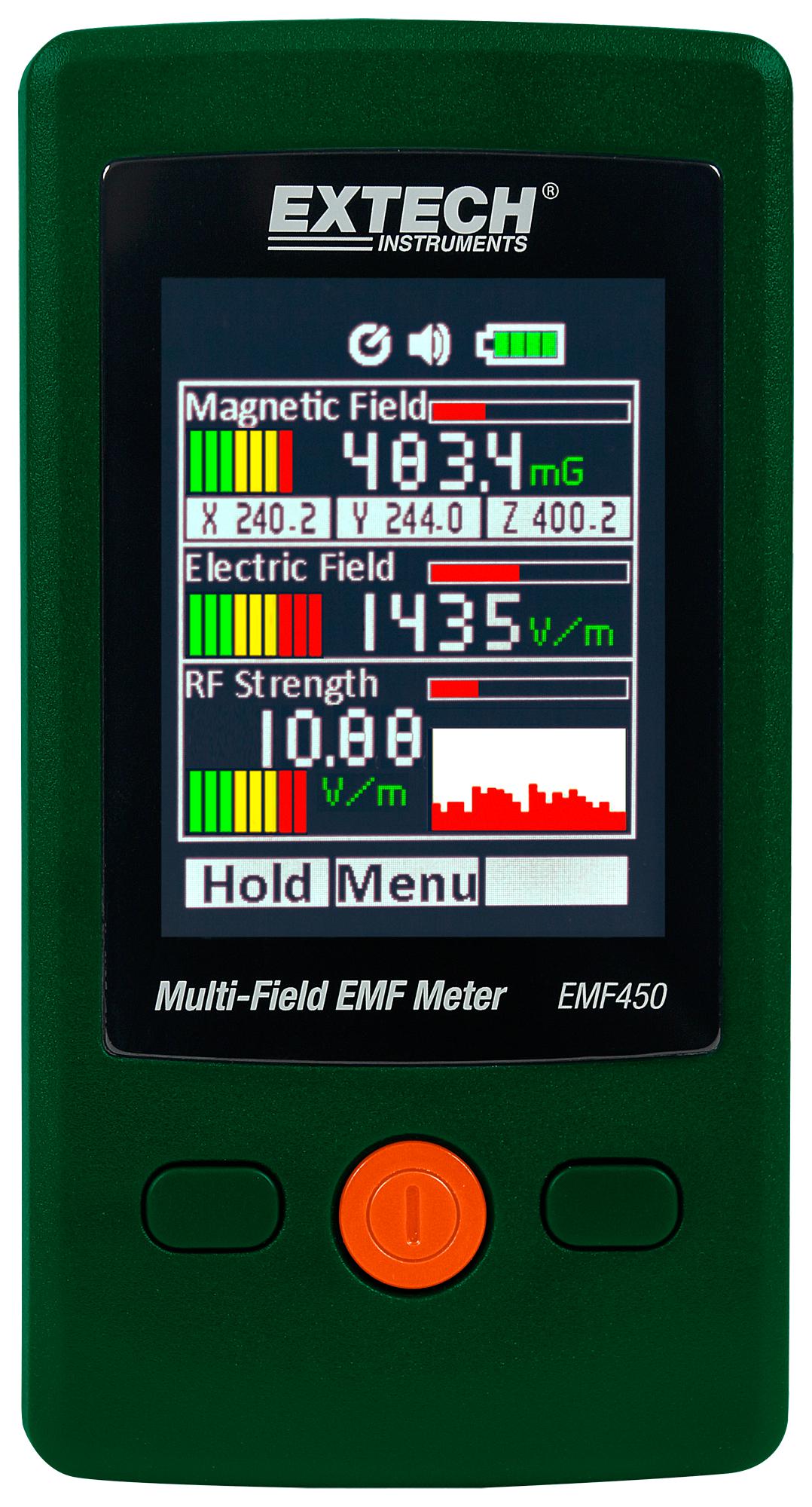 EMF450 MULTI-FIELD EMF METER, 50 - 2000V/M, 15% EXTECH INSTRUMENTS