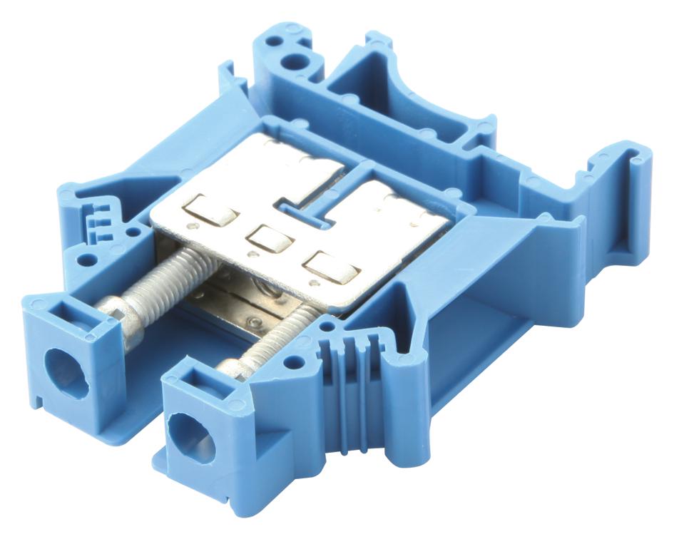 UK 16 N BU TERMINAL BLOCK, DIN RAIL, 2POS, 4AWG PHOENIX CONTACT