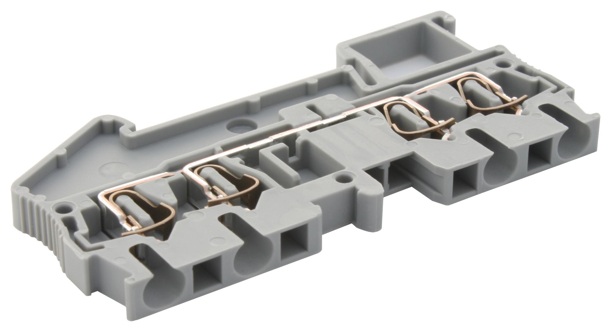 ST 2,5-QUATTRO TERMINAL BLOCK, DIN RAIL, 4POS, 12AWG PHOENIX CONTACT