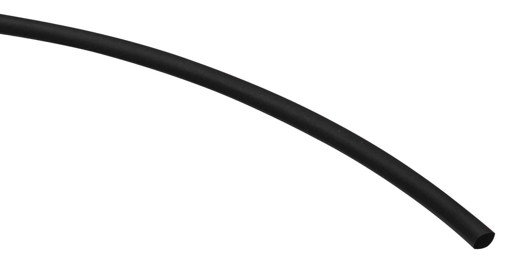 FP301-1/8-48"-BLACK-25 PCS HEAT-SHRINK TUBING, 2:1, 3.18MM, BLACK 3M