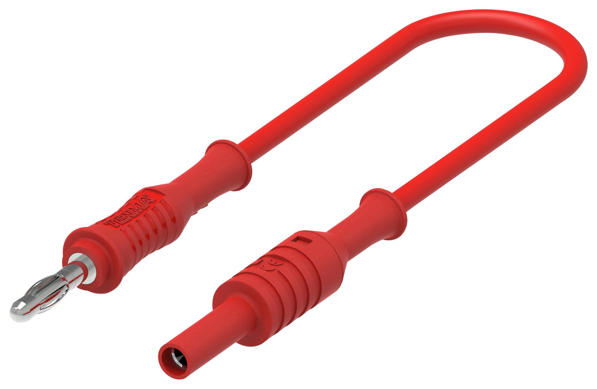 76-118 4MM BANANA PLUG-JACK, RED, 1M TENMA