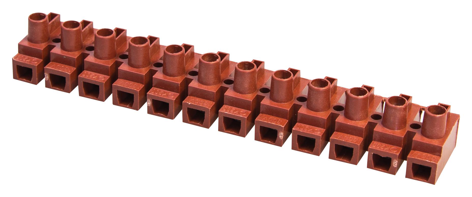 HY200/12 FVSP TERMINAL BLOCK, BARRIER, 12POS, 10MM HYLEC