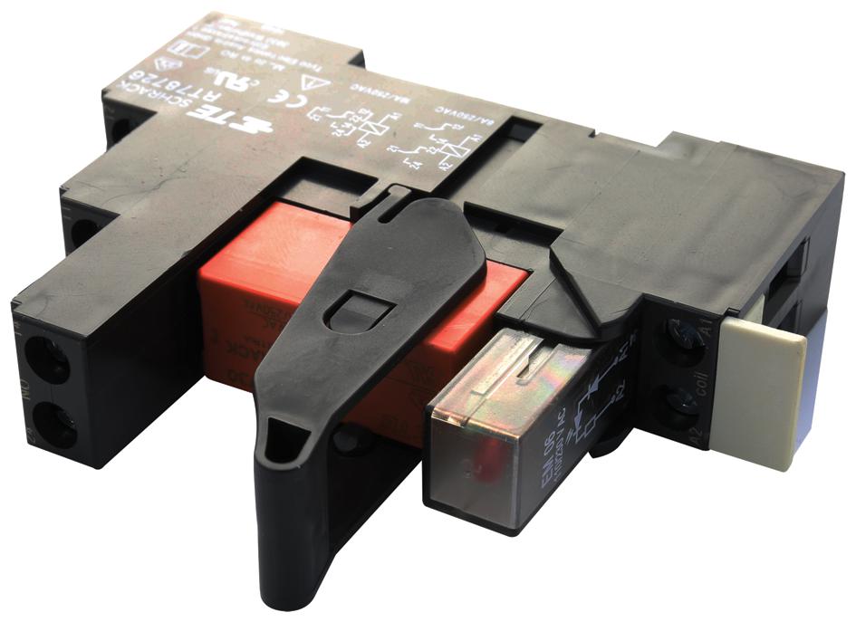 RT3S4T30 POWER RELAY, DPDT, 16A, 240VAC, DIN RAIL SCHRACK - TE CONNECTIVITY