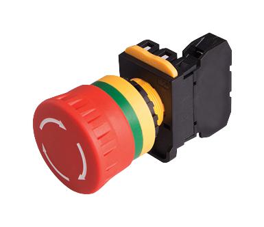 MCA20B-V4E01R EMERGENCY STOP SW, SPST-NC, 120V, SCREW MULTICOMP PRO