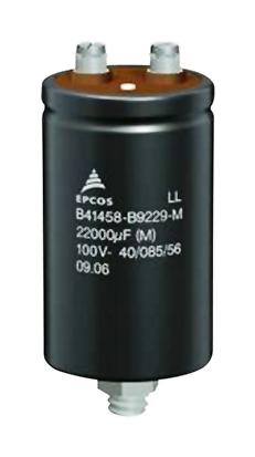 B43721B5228M000 CAP, ALU ELEC, 2200UF, 450V, SCREW EPCOS