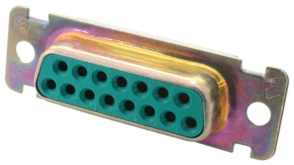 M24308/2-2F D SUB CONN, RCPT, 15POS, CRIMP CINCH CONNECTIVITY SOLUTIONS