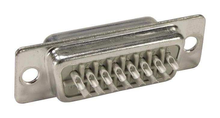 09672155615 D-SUB CONN, PLUG, 15POS, SOLDER HARTING