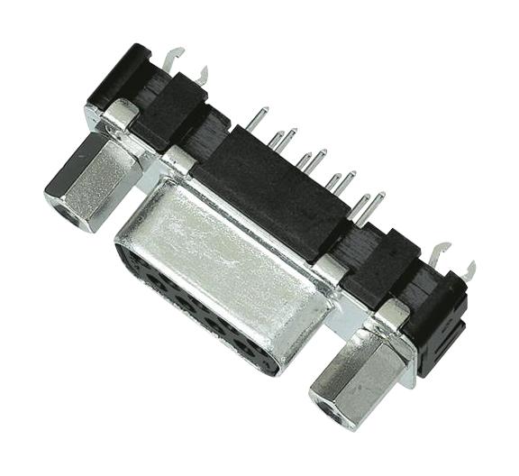 09662516511 D-SUB CONN, RCPT, 15POS, TH HARTING