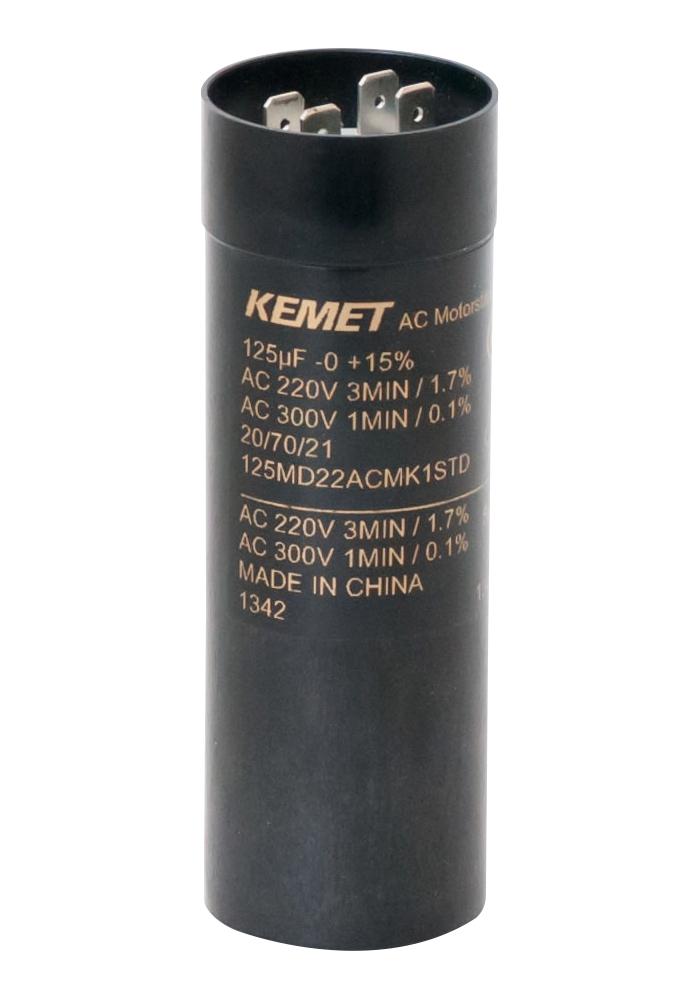 200MS26ACMK1STD CAP, 200µF, 260VAC, ALU ELEC, CAN KEMET