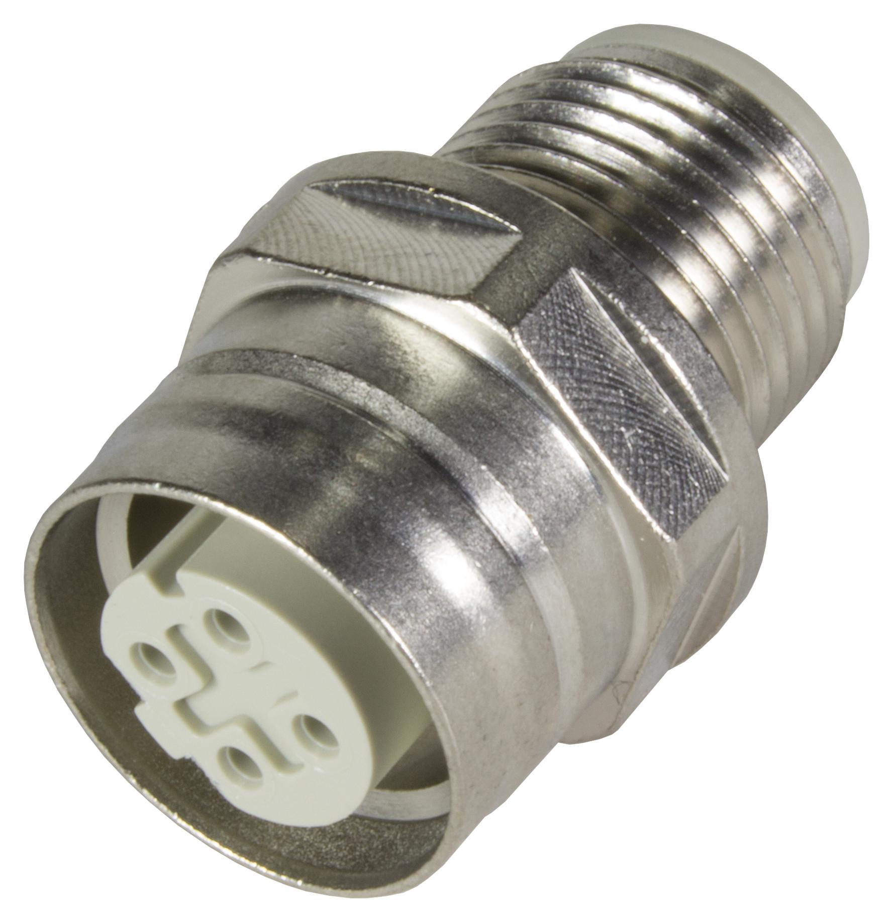 21033812403 PUSH PULL ADAPTER, 4POS, M12, RCPT HARTING