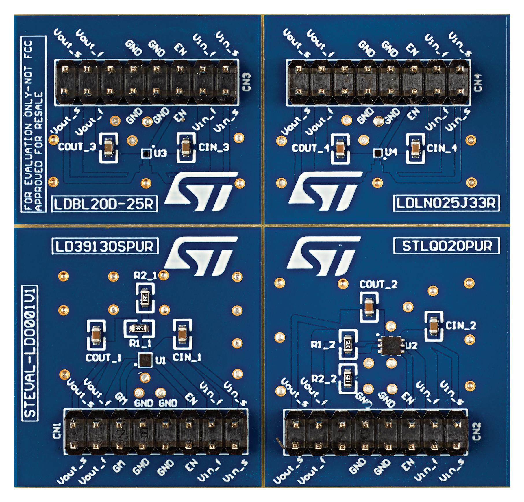 STEVAL-LDO001V1 EVAL BOARD, LINEAR VOLT REGULATOR STMICROELECTRONICS
