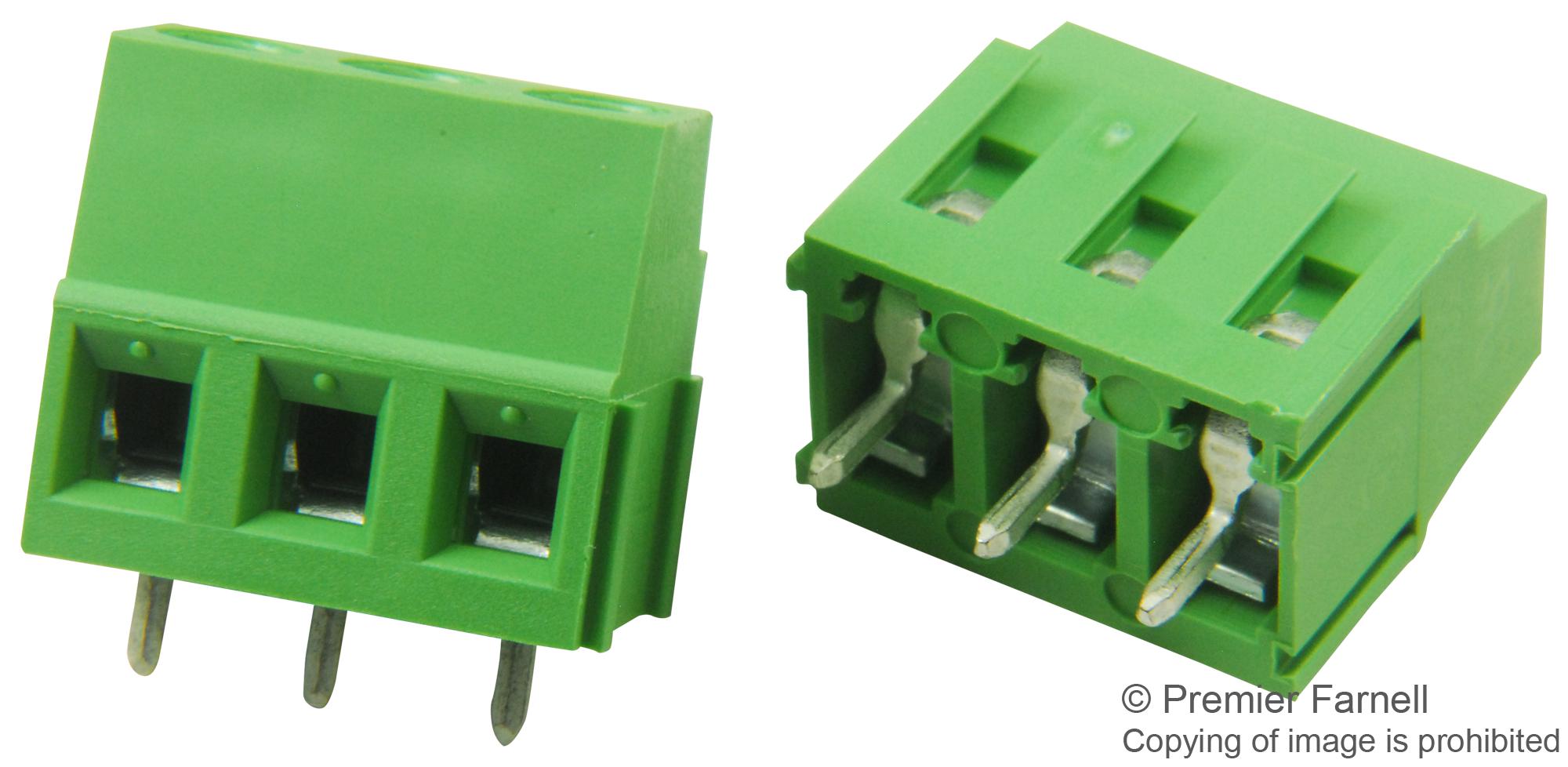 DMB-4770-T3 TB, WIRE TO BOARD, 3POS, 12AWG BUD INDUSTRIES