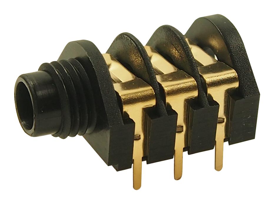 CL12345 CONN, STEREO JACK, SOCKET, 6.35MM, PCB CLIFF ELECTRONIC COMPONENTS