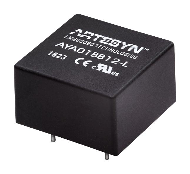 AYA01B12-L 3W ISOLAT DCDC CONV,9-18VIN,12V@0.25A ARTESYN EMBEDDED TECHNOLOGIES
