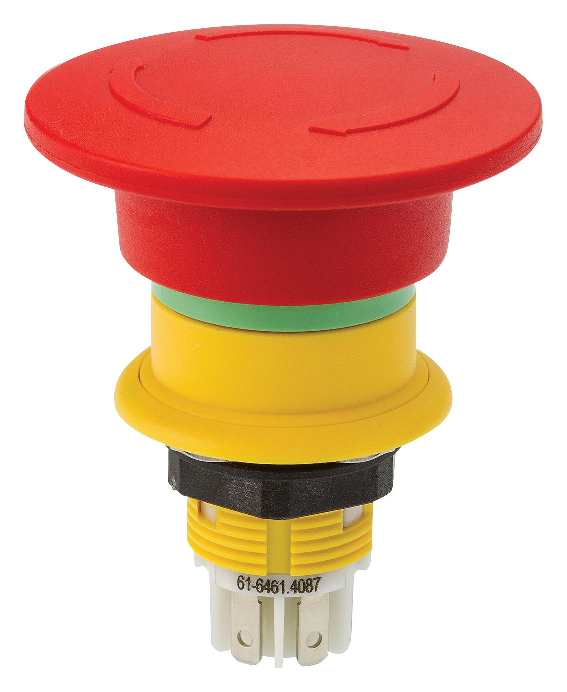 61-6461.4087 EMERGENCY STOP SW, DPST/SPST, 5A, 250VAC EAO