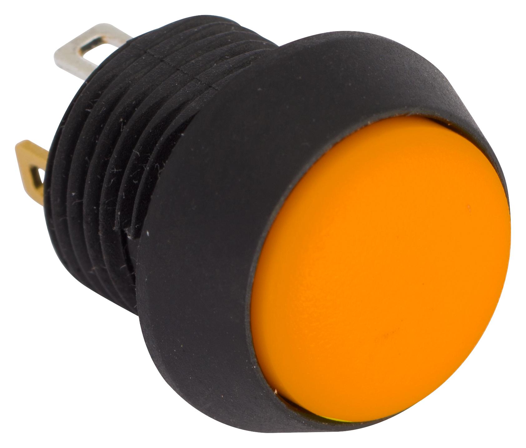 FL13LO5 PB SWITCH, SPST-NO, IP67, QC, ORANGE EOZ