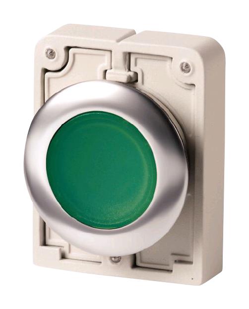 M30C-FDL-G SWITCH ACTUATOR, 30MM ILLUM PB, GREEN EATON MOELLER