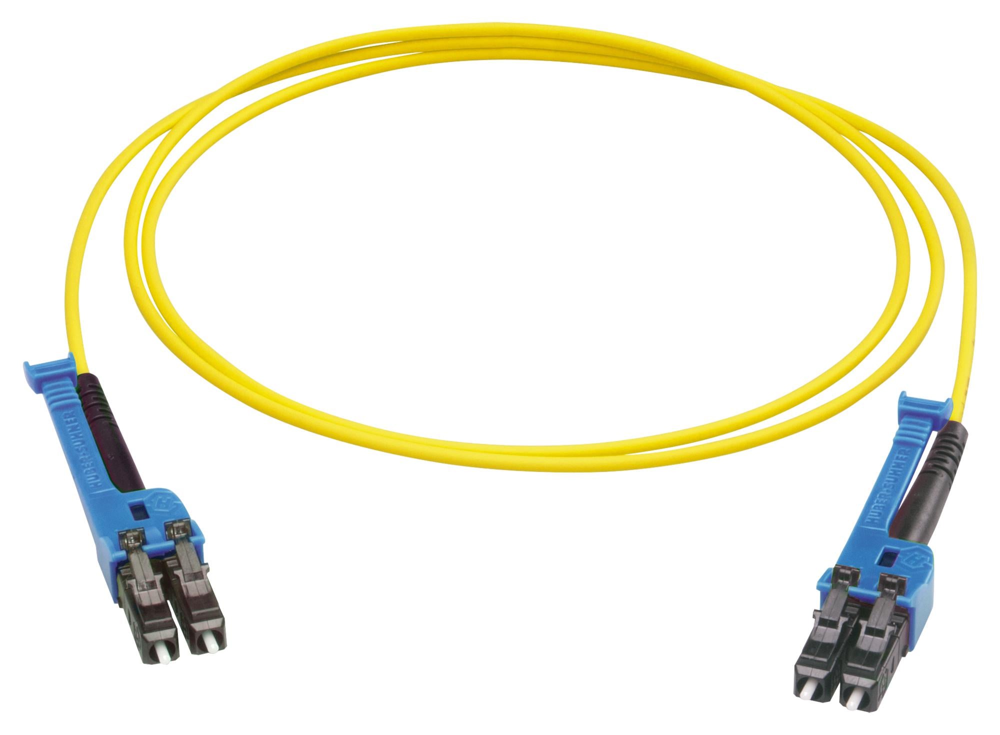 PCRS_LCUX_LCUX_A221T_02.0_SS PATCH CORD, SINGLEMODE, LC DUPLEX, 2M HUBER+SUHNER