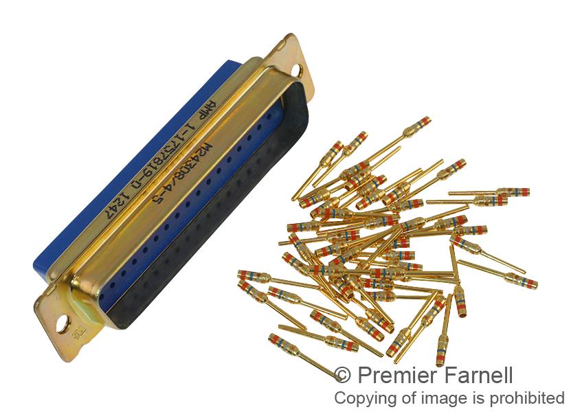 1757819-7 D-SUB HOUSING, PLUG, 15WAYS, DA, METAL AMP - TE CONNECTIVITY