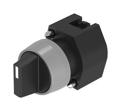 704.410.0 SELECTOR SWITCH ACTUATOR, 2POS, BLACK EAO
