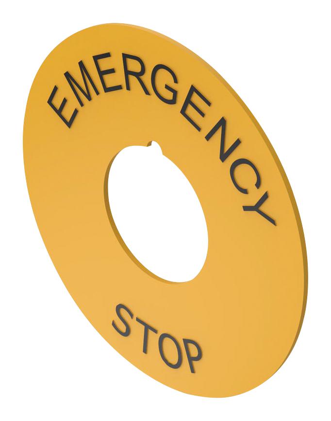 704.963.6 LEGEND, E-STOP PB SW, YELLOW EAO