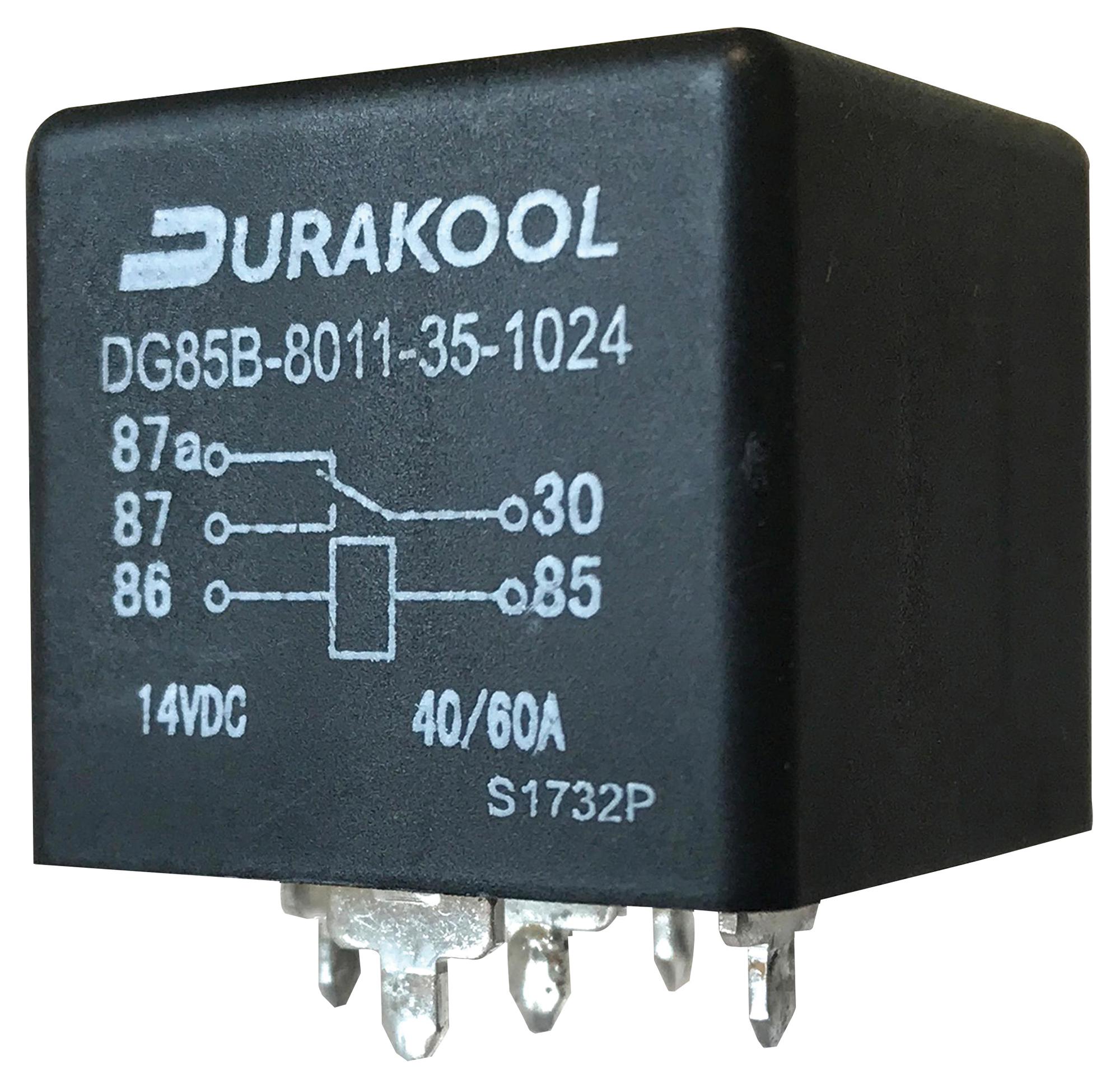 DG85B-8011-76-1024-DR AUTOMOTIVE RELAY, SPDT, 24VDC, 60A DURAKOOL