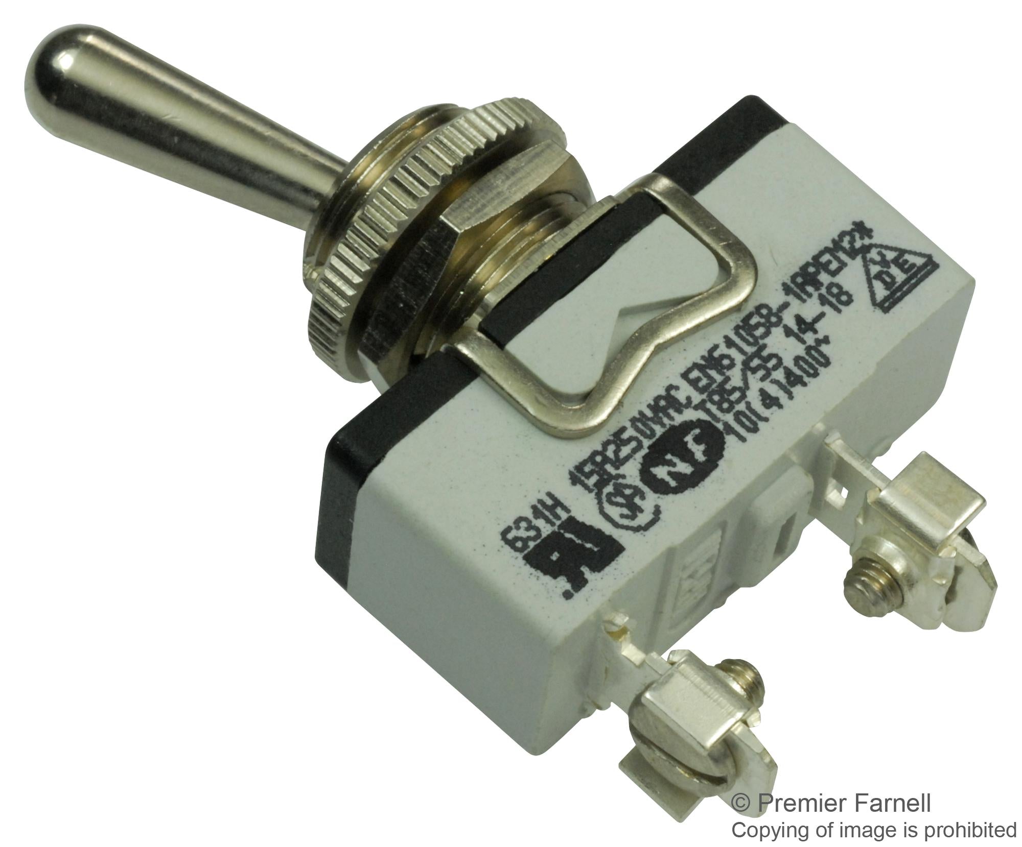 631H TOGGLE SWITCH, SPST, 15A, 250VAC APEM