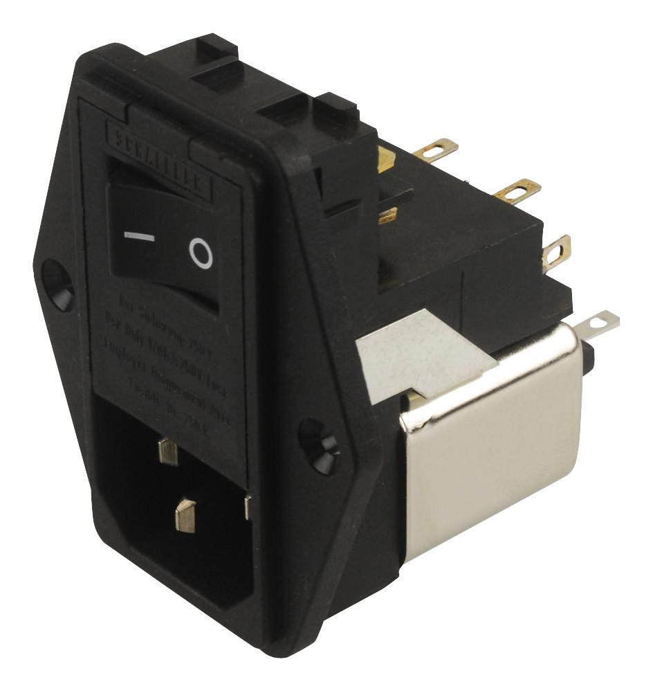 FN388-4-21 IEC INLET, 4.8A, 250VAC, SOLDER SCHAFFNER